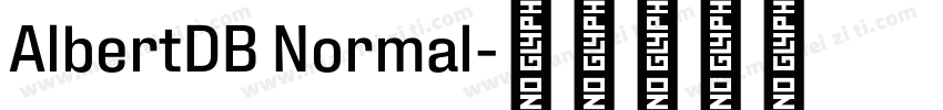AlbertDB Normal字体转换